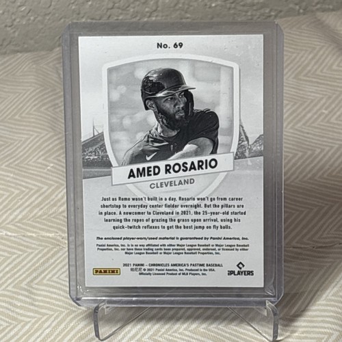 2021 Panini Chronicles #69 Amed Rosario America's Pastime Swatches Blue #/99 - Picture 2 of 5