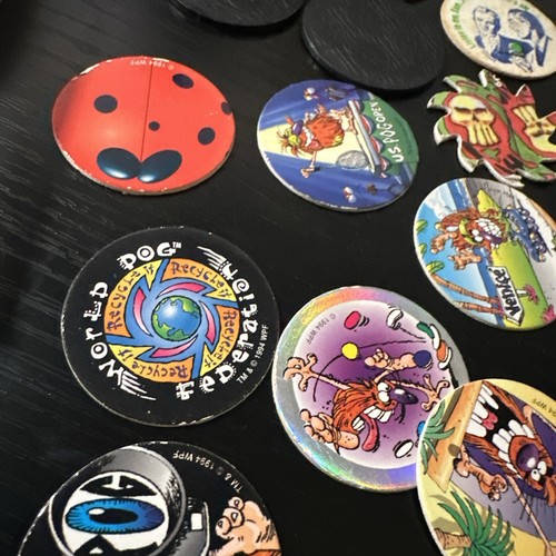 World Federation Of Pog Micro Tourney Game Board w/49 POGS Game Pack POG 1994 - Picture 19 of 23