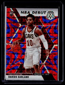 2019-20 Panini Mosaic #262 Darius Garland Reactive Blue