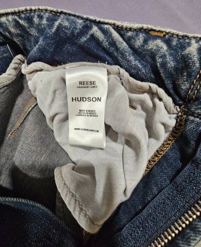 Pantalones de mezclilla Hudson para hombre Reese cargo recto, Dk Pacific, 30 regulares - Imagen 8 de 8