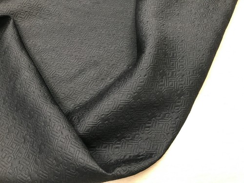 SUITING FABRIC 150cms wide Black embossed trouser jacket furnishing material - Picture 5 of 5