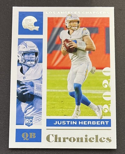 Justin Herbert RC 2020 Panini Chronicles #53 Los Angeles Chargers Football Card