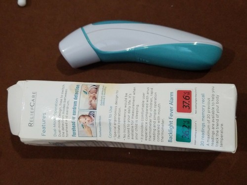 RELIEF CARE Ultrafast THERMOMETER, Dual mode design DAMAGED BOX ( Coffee STAINS) - Picture 5 of 12