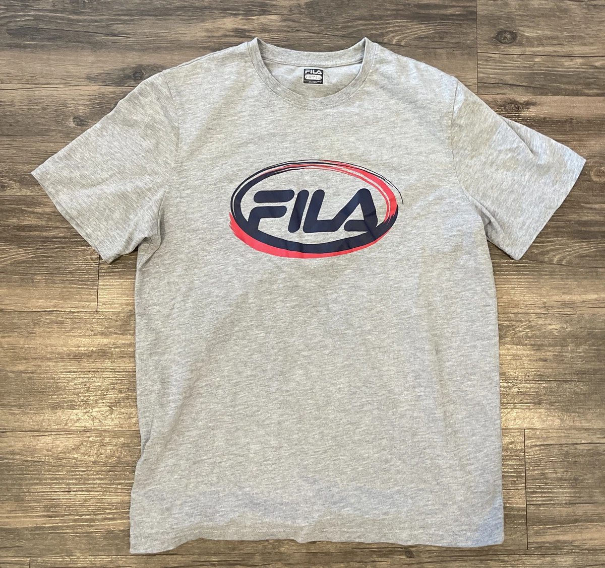 Gray fila shirt sale