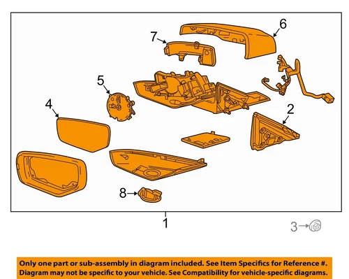 GM OEM 15-19 ATS Door Outside Mirrors-Mirror Assy 84348236