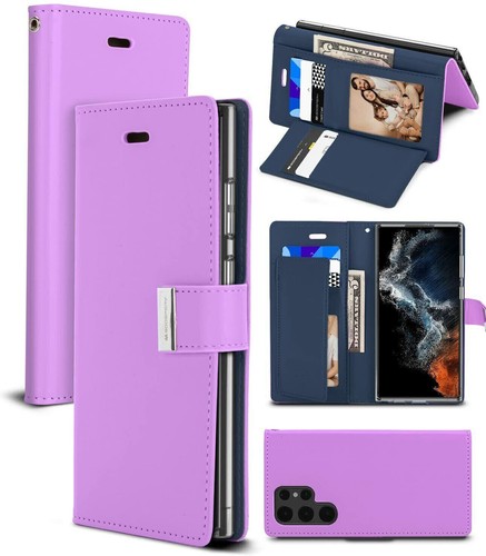 For Samsung Galaxy S10 S9 S8 Note 8 9 10 Plus 20 Ultra Wallet Case Leather Cover - Picture 19 of 30