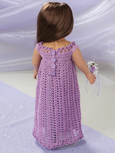 Special Occasion Fashions: Crochet Patterns for 18" Dolls: princess, bride, more - Picture 12 of 12