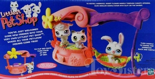 LITTLEST PET SHOP #99 100 101 WHITE BUNNY BABY KITTEN POODLE FLIP BED PLAYSET - 第 13/13 張圖片
