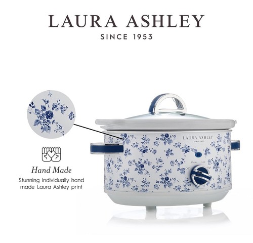 Laura Ashley 3,5 l - Langsamgarer Edelstahl Keramik Topf Hartglas Deckel - UK - Bild 6 von 10