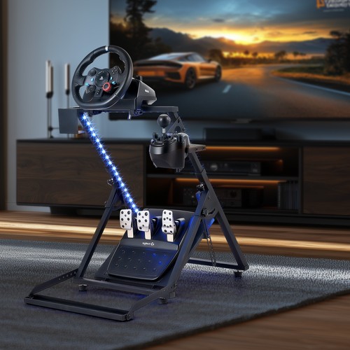 LED Racing Simulator Steering Wheel Stand For Logitech G25 G27 G29 G920