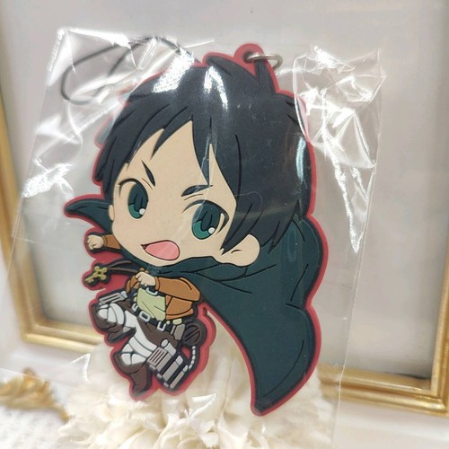 Attack on Titan Eren Jaeger Rubber Strap Keychain Anime Japan - Picture 2 of 12