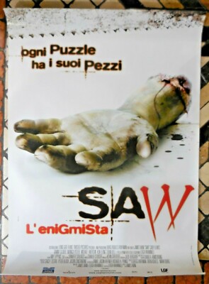 VINTAGE ORIGINAL ITALIAN MOVIE POSTER HORROR SAW JAMES WAN 2004