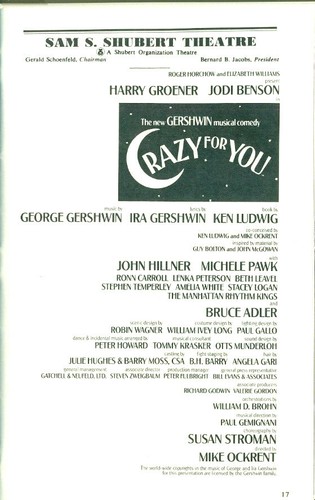 PLAYBILL - TEATRO SHUBERT - NY - LOCO POR TI - 1993 - Imagen 2 de 3