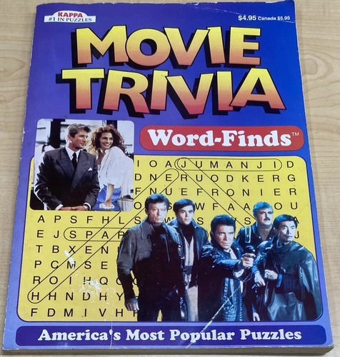 Kappa Movie Trivia Word-Finds Book 1998 Unused Star Trek Adam’s Family - Bild 1 von 6