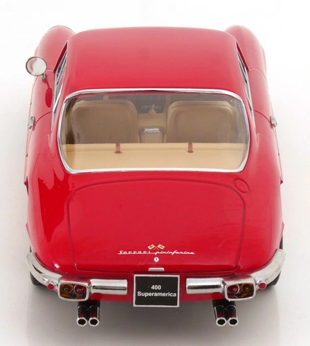 KK SCALE 1:18 AUTO DIE CAST FERRARI 400 SUPERAMERICA 1962 ROSSO KKDC180064 - Foto 4 di 5
