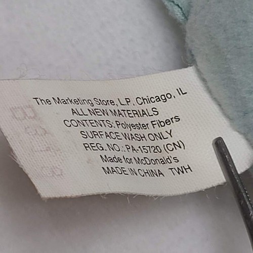 Peluche Peanut Elephant Ty Mini Beanie Boo 3" McDonalds #11 Happy Meal 2017 - Foto 7 di 8