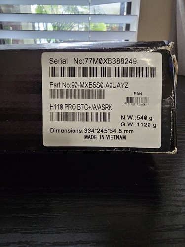 ASRock H110 Pro BTC+ LGA 1151, Intel (H110PROBTC) Motherboard + i3 7100 CPU - Picture 3 of 9