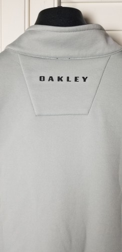 OAKLEY Range Mens XL Stone Gray Full Zip Sleeveless Vest Fleece Lined MINT - Picture 8 of 9