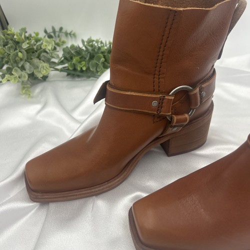 Stivali Free People We The Free Briggs Crop Rider pelle marrone chiaro 38,5/8,5 399 $ - Foto 4 di 16