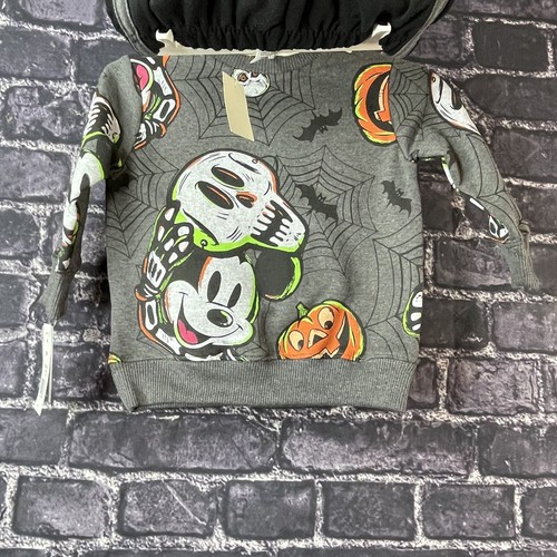 Mickey Mouse 12  Months Disney Halloween Sweatshirt & Jogger Pants Skeleton - Bild 10 von 11