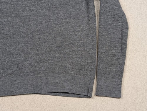 Michael Kors Extra Fine Merino Wool Sweater Men’s Size Small Grey Crewneck - Bild 11 von 14