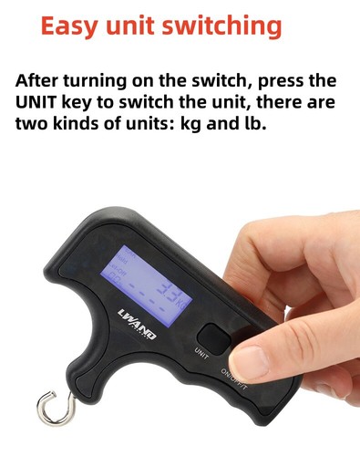 Archery Digital Bow Scale Draw Weight Portable 110lbs Compound Recurve Bow Tool - Picture 3 of 8