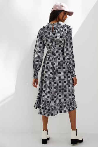 Neu! XS Neu mit Etikett Anthropologie "Vincenne Maxikleid mit Rüschen" 168 $ AUSVERKAUFT - Bild 4 von 4