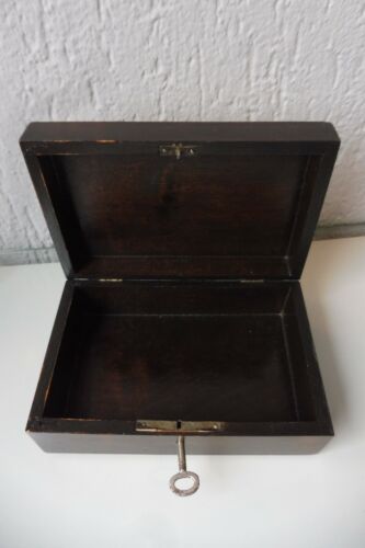 Beautiful, old Covered Dish, Casket, Wood With Painted Lid Picture, Alpine Hut - Picture 6 of 8