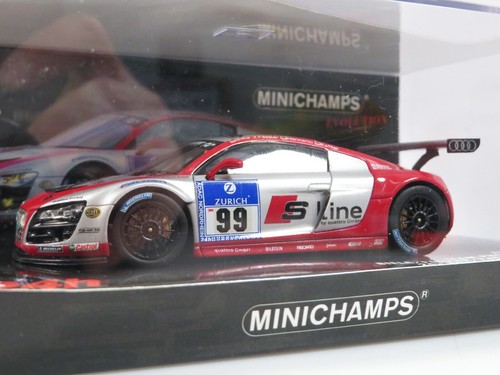 1:43 Minichamps 437101999 Audi R8 LMS Phoenix 24h ADAC N-Ring 2010 X9  - Bild 2 von 5