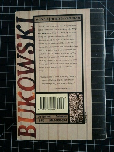 Charles Bukowski - Notes of a Dirty Old Man - City Lights Paperback - Bild 2 von 6