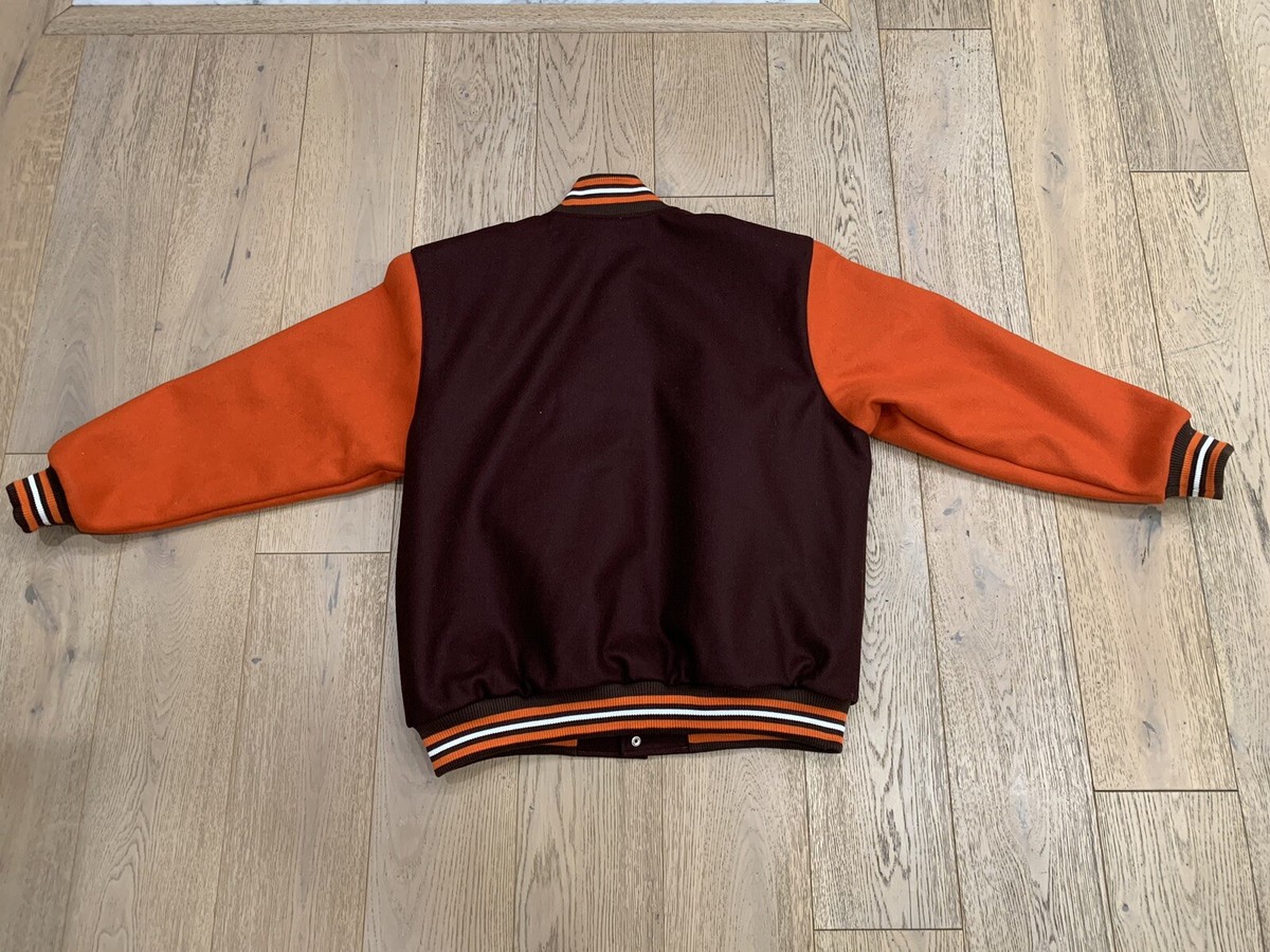 Cleveland Browns JH Design Big & Tall Brown/Orange Full-Snap