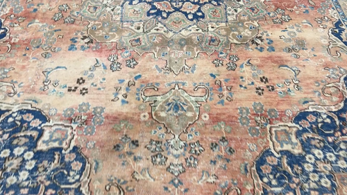 Oversize Rug, Large Persian Rug, Antique Rug, Handmade Rug, Wool 9.5 x 12.2 ft - Video 1 of 1