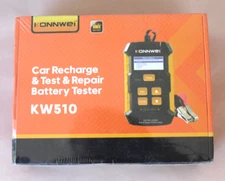 Konnwei KW510 Car Recharge & Test Repair Battery Tester, NEW- Sealed