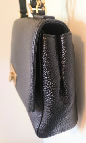 MICHAEL KORS Callie Crossbody/Top Handle Black Leather Handbag Beautiful Cond. - Picture 3 of 9