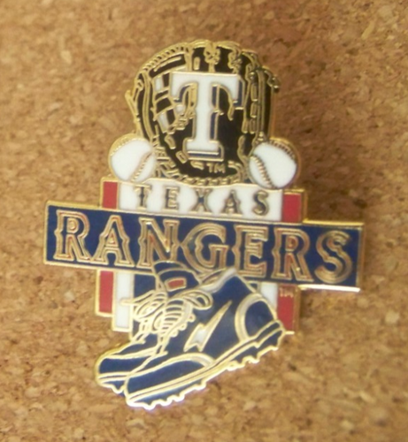 Texas Rangers mitt balls spikes lapel pin 1995 MLB c43491 - Picture 5 of 9