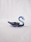 <!--F#f_0-->Art Glass Hand Blown Cherokee Glass by Wagon Hill Swan Trinket Dish Bowl<!--F/-->