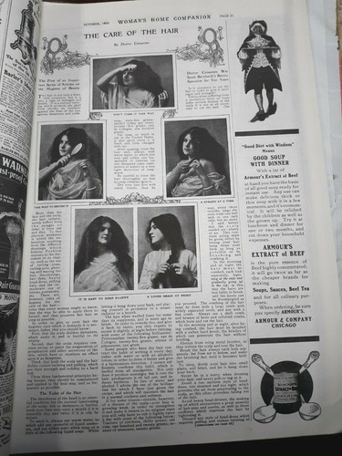 Vintage Woman's Home Companion Magazine October 1903 Inventions,girls colleges - Picture 5 of 9