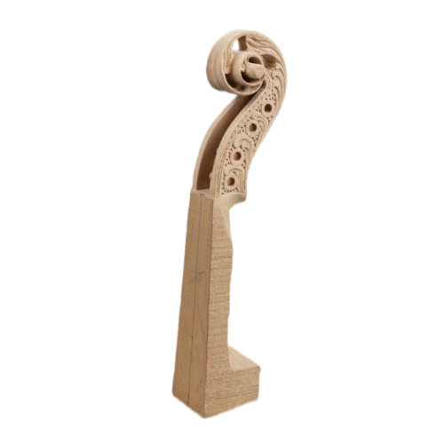 Hand-Carved Maple 4/4 Violin Neck Violin Parts/Accessories - Picture 4 of 5