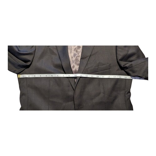 Perry Ellis Portfolio Men's Sport Coat 40R Brown Plaid 100% Wool - Picture 6 of 10