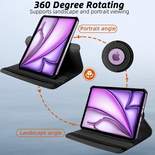 Case for iPad Air 11-inch M3 (2025) / M2 (2024) Stand Cover / Glass Screen Saver - Picture 7 of 154