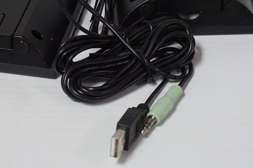 HP Thin USB Powered Flat Desktop PC Computer Stereo Speakers - Model H-204 - Picture 17 of 18