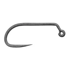 DAIICHI 4698 HOOK - 60 Degree Barbless Jig Hook (Matte Grey) Fly Tying - 25 Pack