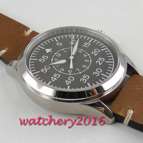 42mm CORGEUT Sterile dial Sapphire Luminous Automatic Mechanisch Uhr men's Watch - Picture 3 of 7