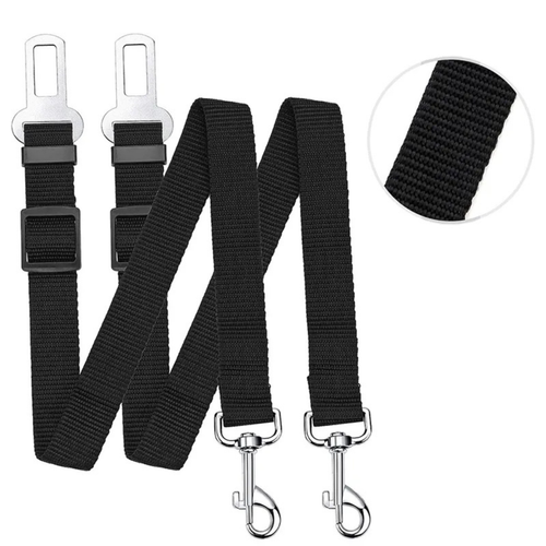 Nylon Pet Safety Vehicle Cat Dog Seat Belt Adjustable Secure Harness Leash Clips - Picture 4 of 4