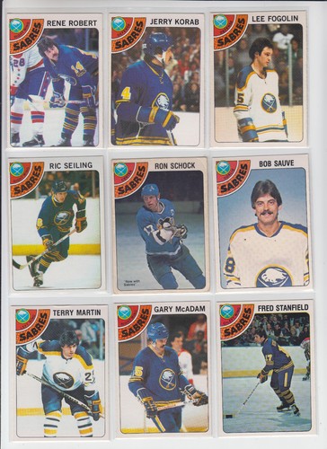 78/79 OPC Buffalo Sabres w/RCs + Insert (18 Cards) Martin Smith RC Seiling RC + - Bild 3 von 4