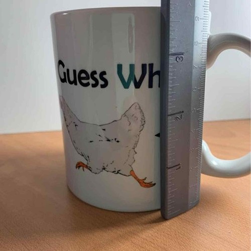 Guess What Chicken Butt Funny Coffee Mug Gift For Chicken Lovers Gift Mug - Picture 4 of 6