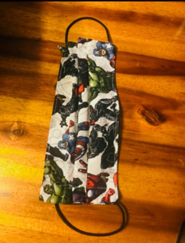  Handmade Super Heros face mask (made by kids. buy 1, 1 gets donated)  face mask