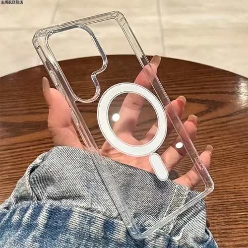 Compatible with Samsung Galaxy S24/S23/S22 Phone CasesTransparent Magnetic Phone