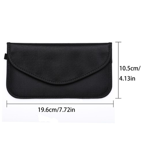 Large Faraday Bag Cell Phone Wallet Blocker RFID Signal Blocking Shielding Pouch - Picture 10 of 12