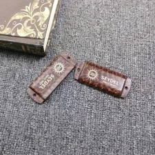 Snake Patterned Wood Harmonica Cover for Seydel BIG SIX